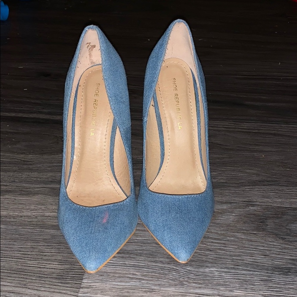 Blue jean heels